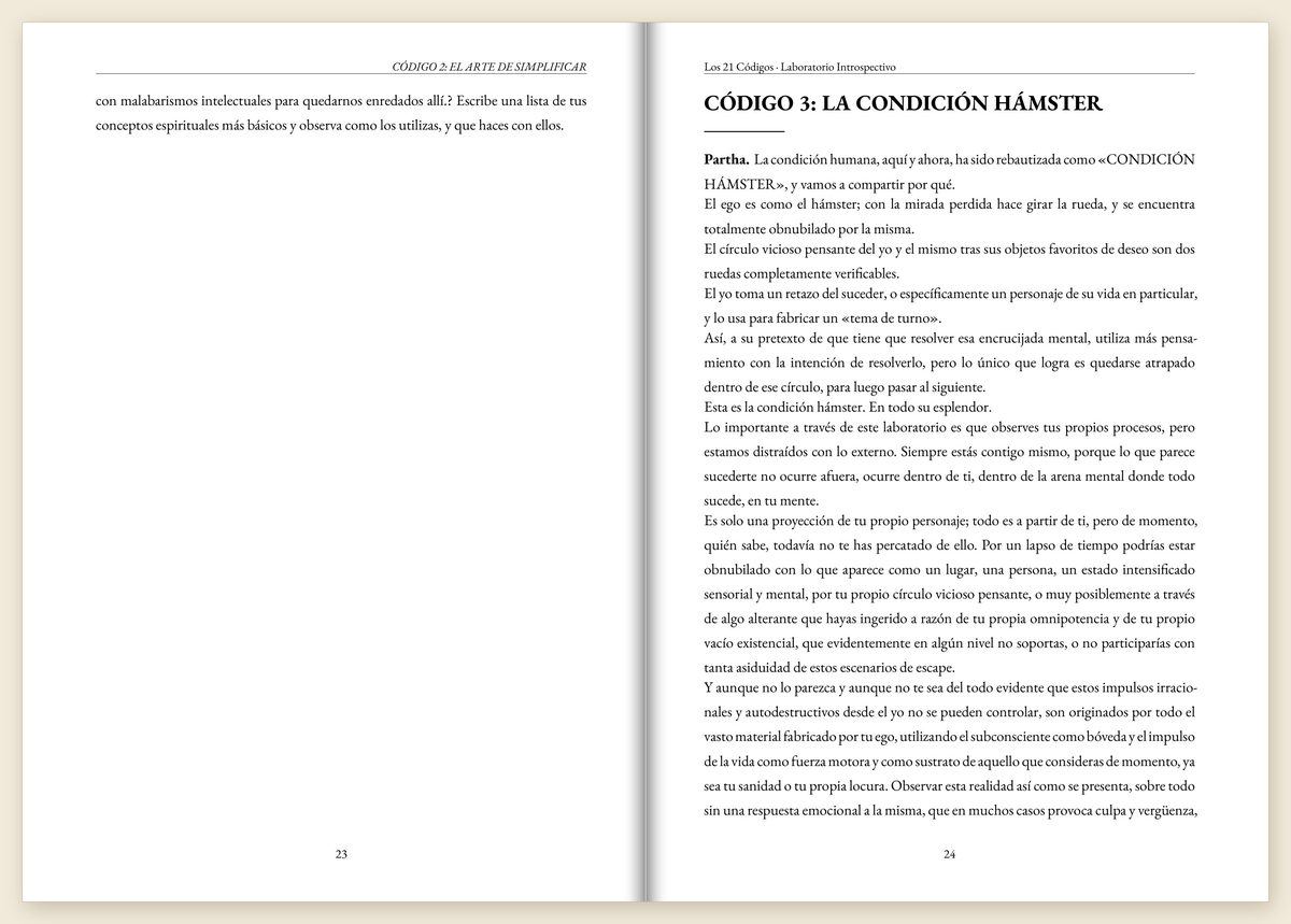 Interior de un ensayo maquetado por Pluma Dorada Ediciones